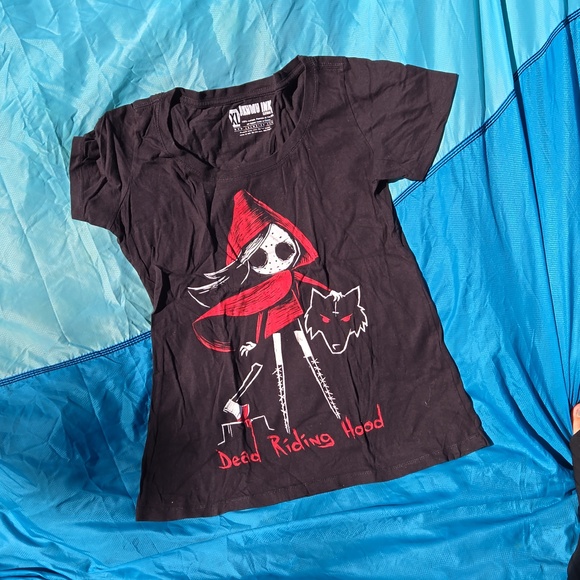 Original hand-drawn artwork of the aftermath of Little Red Riding Hood XL - Picture 2 of 3